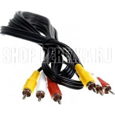 SMARTBUY (KA233) 3XRCA (M) - 3XRCA (M) 3M в пакете (5)
