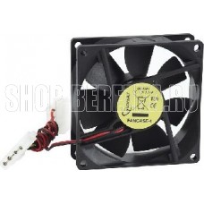 GEMBIRD Вентилятор (FANCASE-4), 80x80x25, втулка, 4 pin Molex, провод 30 см