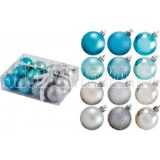 ВОЛШЕБНАЯ СТРАНА Шары Иней 4 см 12 шт/уп 001268