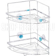 РЫЖИЙ КОТ W2667 Полка угловая двухъярусная Бриллиант синий 310795