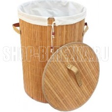 РЫЖИЙ КОТ BLB-01-L корзина для белья бамбук 312117