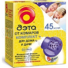 ДЭТА Комплект от комаров 45 ночей флакон 30 мл + электрофумигатор