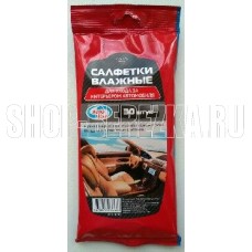 AUTOVIRAZH (AV-018302) влажные для интерьера автомобиля, 30 шт
