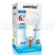 SMARTBUY (SBL-R50-06-40K-E14-A) 6W/4000/E14