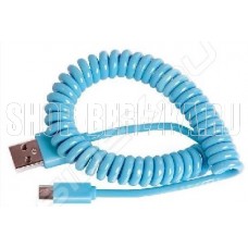 SMARTBUY IK-12SP BLUE USB - MICRO USB спиральный 1м голубой