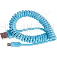 SMARTBUY IK-12SP BLUE USB - MICRO USB спиральный 1м голубой