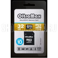 OLTRAMAX MicroSDHC 32GB Class10 + адаптер SD [OM032GCSDHC10-AD]