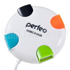 PERFEO (PF_4284) USB-HUB PF-VI-H020 4 PORT белый