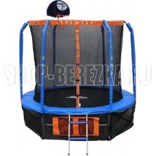 ECOS BT14FT-3 батут 14 с сеткoй, лесенкой и баскетбольным кольцом (010368)