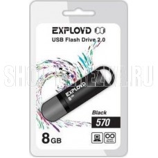 EXPLOYD 8GB 570 черный [EX-8GB-570-Black]