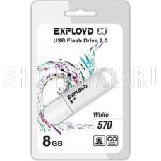 EXPLOYD 8GB 570 белый [EX-8GB-570-White]