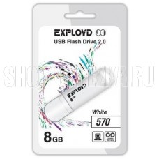 EXPLOYD 8GB 570 белый [EX-8GB-570-White]