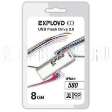 EXPLOYD 8GB 580 белый [EX-8GB-580-White]