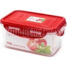 OURSSON CP0803S/RD контейнер прямоуг. 0,8л
