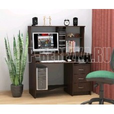 МЕБЕЛЬ-КОМПЛЕКС Стол компьютерный СК-08Н Венге Цаво (2 пак)