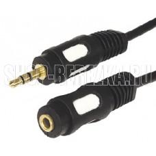 REXANT (17-4016) Шнур 3.5 Stereo Plug - 3.5 Stereo Jack 5М (GOLD) (2)
