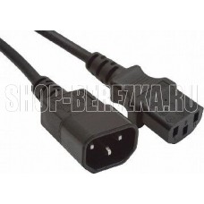 GEMBIRD/Cablexpert (00330) PC-189, 1.8м, C13-C14, 6А, черный (5) GEMBIRD/Cablexpert (00330) PC-189, 1.8м, C13-C14, 6А, черный (5)