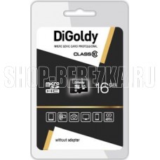 DIGOLDY MicroSDHC 16GB Class10 - б/а