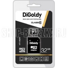 DIGOLDY MicroSDHC 32GB Class10 + адаптер SD