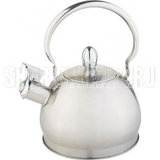 WEBBER ВЕ-0560 Чайник нерж со свистком 2,0 л, индукц, складная ручка