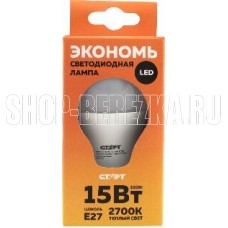 СТАРТ (17288) LEDGLS E27 15W30 WS