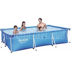 BESTWAY Бассейн каркасный прямоугольный 300х201х66 см, 3300л., 56404