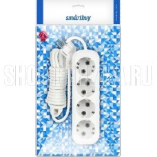 SMARTBUY (SBE-16-4-03-Z) 4 гнз х 3,0 м (16А/3.5кВт, ПВС 3х1.0)