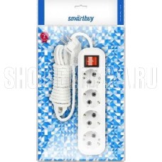 SMARTBUY (SBE-16-4-03-ZS) 4 гнз х 3,0 м (16А/3.5кВт, ПВС 3х1.0)