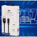 HARPER SCH-730 (USB TYPE C, 1м, оплетка силикон) черный