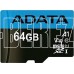 A-DATA 64GB MicroSDHC Class10 UHS-I A1 + адаптер (AUSDX64GUICL10A1-RA1)
