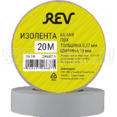 REV 28687 5 ПВХ 0,18х19мм Белая 20м Profi