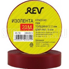 REV 28689 9 ПВХ 0,18х19мм Красная 20м Profi