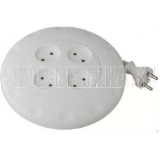 SMARTBUY (SBE-10-3-03-W) - 3 гнезда 3 метра (10А/2,2кВт) круглый белый