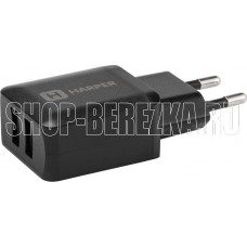 HARPER WCH-8220 СЗУ 2хUSB 2.4A QUICK CHARGE черный