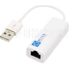 5BITES UA2-45-02WH USB2.0 -> RJ45 10/100 Мбит/с, 10см