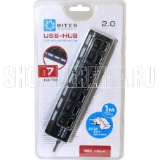 5BITES HB27-203PBK 7*USB2.0 / БП 5В-2А / 1M / BLACK 5BITES HB27-203PBK 7*USB2.0 / БП 5В-2А / 1M / BLACK