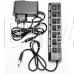5BITES HB27-203PBK 7*USB2.0 / БП 5В-2А / 1M / BLACK