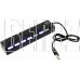 5BITES HB27-203PBK 7*USB2.0 / БП 5В-2А / 1M / BLACK