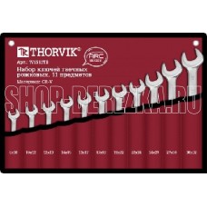 THORVIK W1S11TB Набор ключей гаечных рожковых серии ARC в сумке, 8-32 мм, 11 предметов