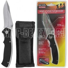ECOS Нож туристический складной EX-135 G10 черный 325135