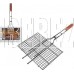 ECOS Решетка для барбекю RD-172D (р-р 35x25x2см, общая длина 70 см, сталь с а/пригарным покр.) 999635