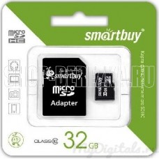 SMARTBUY (SB32GBSDCL10-01LE) MicroSDHC 32GB Class10 LE + адаптер