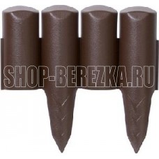 PROSPERPLAST Бордюр для сада Palisada border коричневый IPBO-R222