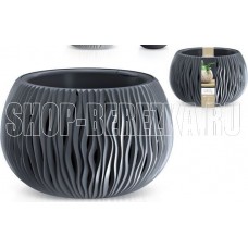 PROSPERPLAST Кашпо SANDY BOWL DSK370-405U серый 2пр 9л