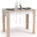 МЕБЕЛЬ-КОМПЛЕКС Стол обеденный Оптима шимо светлый/белый (1уп)