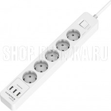 HARPER UCH-530 5 розеток 1.5 метра 4кВт крепление к стене