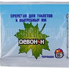ЭКУМ Порошок Девон-Н 30 г. (для биотуалетов, выгребных ям, удаления запахов и загрязнений) 324233