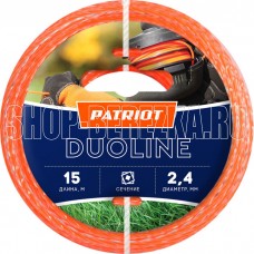PATRIOT 805401161 D 2,4 мм L 15 м (скрученный квадрат, двухцветная) PATRIOT 805401161 D 2,4 мм L 15 м (скрученный квадрат, двухцветная)