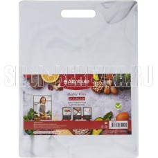 ATTRIBUTE ABX143-1 Доска разделочная MARBLE White 27,5х36,5см