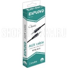 EXPLOYD EX-K-634 AUX Jack 3,5mm (M) - Jack 3,5mm (M) 2M чёрный